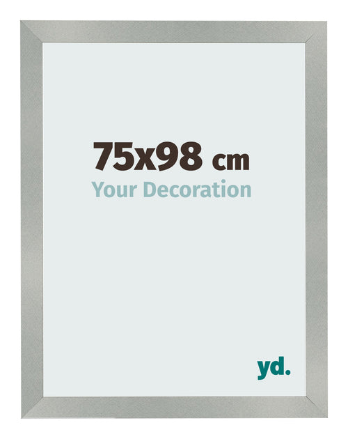 Bilderrahmen 75x98cm Aluminium Gebürstet MDF Bologna Vorne Messe | Yourdecoration.at