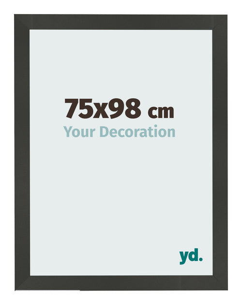 Bilderrahmen 75x98cm Antrazit MDF Bologna Vorne Messe | Yourdecoration.at
