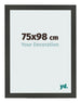 Bilderrahmen 75x98cm Antrazit MDF Bologna Vorne Messe | Yourdecoration.at
