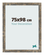 Bilderrahmen 75x98cm Blau Gold Meliert MDF Bologna Vorne Messe | Yourdecoration.at