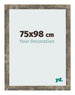 Bilderrahmen 75x98cm Blau Gold Meliert MDF Bologna Vorne Messe | Yourdecoration.at