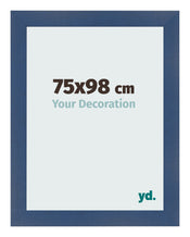 Bilderrahmen 75x98cm Dunkelblau Gewischt MDF Pisa Vorne Messe | Yourdecoration.at