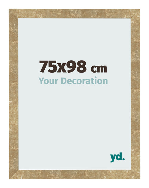 Bilderrahmen 75x98cm Gold Antik MDF Bologna Vorne Messe | Yourdecoration.at