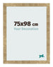 Bilderrahmen 75x98cm Gold Antik MDF Bologna Vorne Messe | Yourdecoration.at