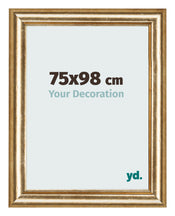Bilderrahmen 75x98cm Gold Antik MDF Lazio Vorne Messe | Yourdecoration.at