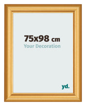Bilderrahmen 75x98cm Gold Matt MDF Lazio Vorne Messe | Yourdecoration.at
