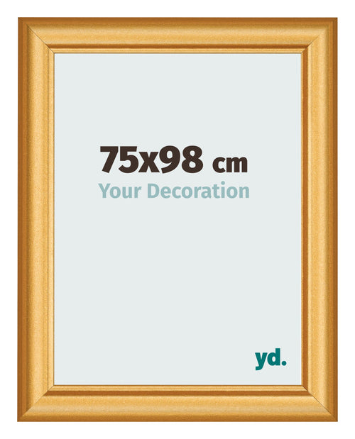 Bilderrahmen 75x98cm Gold Matt MDF Lazio Vorne Messe | Yourdecoration.at