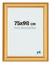 Bilderrahmen 75x98cm Gold Matt MDF Lazio Vorne Messe | Yourdecoration.at