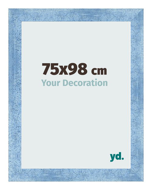 Bilderrahmen 75x98cm Hellblau Gewischt MDF Pisa Vorne Messe | Yourdecoration.at