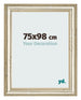 Bilderrahmen 75x98cm Metallglanz MDF Lazio Vorne Messe | Yourdecoration.at