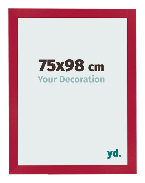 Bilderrahmen 75x98cm Rot MDF Bologna Vorne Messe | Yourdecoration.at