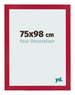 Bilderrahmen 75x98cm Rot MDF Bologna Vorne Messe | Yourdecoration.at