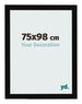 Bilderrahmen 75x98cm Schwarz Hochglanz MDF Bologna Vorne Messe | Yourdecoration.at