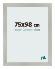 Bilderrahmen 75x98cm Silber Matt MDF Bologna Vorne Messe | Yourdecoration.at