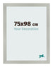 Bilderrahmen 75x98cm Silber Matt MDF Bologna Vorne Messe | Yourdecoration.at