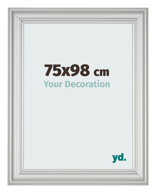 Bilderrahmen 75x98cm Silber Matt MDF Lazio Vorne Messe | Yourdecoration.at