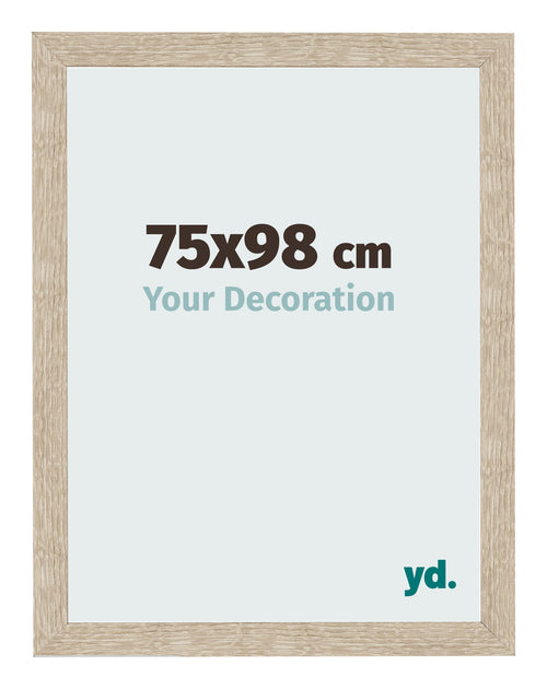 Bilderrahmen 75x98cm Sonoma Eiche MDF Bologna Vorne Messe | Yourdecoration.at