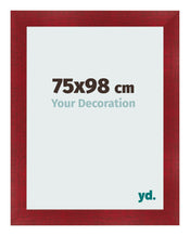 Bilderrahmen 75x98cm Weinrot Gewischt MDF Pisa Vorne Messe | Yourdecoration.at