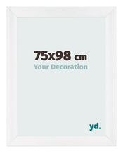 Bilderrahmen 75x98cm Weiß Vintage MDF Pisa Vorne Messe | Yourdecoration.at
