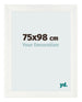 Bilderrahmen 75x98cm Weiß Vintage MDF Pisa Vorne Messe | Yourdecoration.at