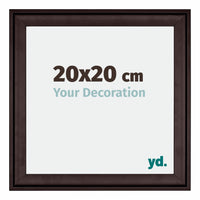 Birmingham Holz Bilderrahmen 20x20cm Braun Vorne Messe | Yourdecoration.at