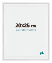 Birmingham Holz Bilderrahmen 20x25cm Weiss Vorne Messe | Yourdecoration.at