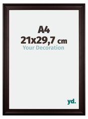 Birmingham Holz Bilderrahmen 21x29 7cm A4 Braun Vorne Messe | Yourdecoration.at