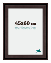 Birmingham Holz Bilderrahmen 45x60cm Braun Vorne Messe | Yourdecoration.at