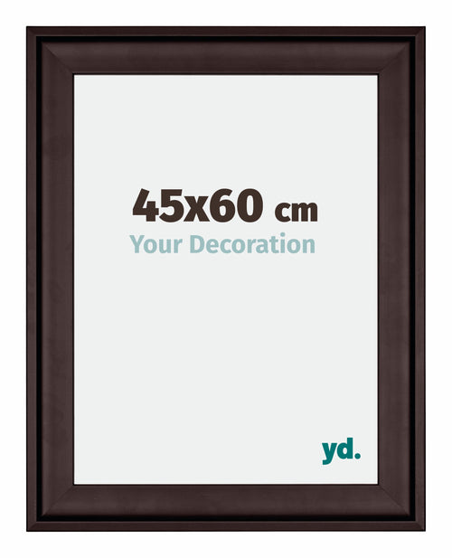 Birmingham Holz Bilderrahmen 45x60cm Braun Vorne Messe | Yourdecoration.at