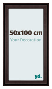 Birmingham Holz Bilderrahmen 50x100cm Braun Vorne Messe | Yourdecoration.at