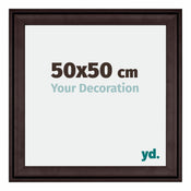 Birmingham Holz Bilderrahmen 50x50cm Braun Vorne Messe | Yourdecoration.at