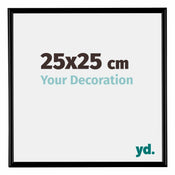 Bordeaux Kunststoff Bilderrahmen 25x25cm Schwarz Matt Vorne Messe | Yourdecoration.at