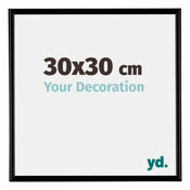 Bordeaux Kunststoff Bilderrahmen 30x30cm Schwarz Matt Vorne Messe | Yourdecoration.at