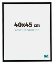 Bordeaux Kunststoff Bilderrahmen 40x45cm Schwarz Matt Vorne Messe | Yourdecoration.at