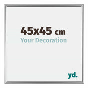 Bordeaux Kunststoff Bilderrahmen 45x45cm Silber Vorne Messe | Yourdecoration.at