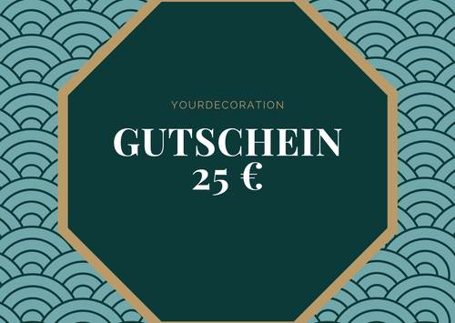 Geschenkgutschein im Wert von 25 €