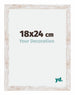 Catania MDF Bilderrahmen 18x24cm White Wash Messe | Yourdecoration.at
