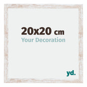 Catania MDF Bilderrahmen 20x20cm White Wash Messe | Yourdecoration.at
