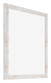 Catania MDF Bilderrahmen 20x20cm White Wash Vorne Schrag | Yourdecoration.at