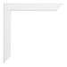 Catania MDF Bilderrahmen 21x29 7cm A4 Weiss Detail Ecke | Yourdecoration.at