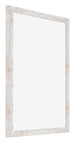 Catania MDF Bilderrahmen 24x30cm White Wash Vorne Schrag | Yourdecoration.at
