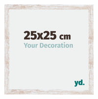 Catania MDF Bilderrahmen 25x25cm White Wash Messe | Yourdecoration.at