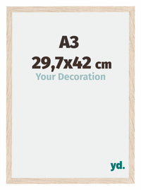 Catania MDF Bilderrahmen 29 7x42cm A3 Eiche Messe | Yourdecoration.at