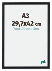 Catania MDF Bilderrahmen 29 7x42cm A3 Schwarz Messe | Yourdecoration.at