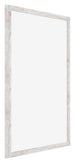 Catania MDF Bilderrahmen 29 7x42cm A3 White Wash Vorne Schrag | Yourdecoration.at