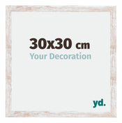 Catania MDF Bilderrahmen 30x30cm White Wash Messe | Yourdecoration.at