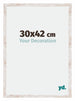 Catania MDF Bilderrahmen 30x42cm White Wash Messe | Yourdecoration.at