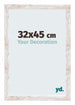 Catania MDF Bilderrahmen 32x45cm White Wash Vorne Messe | Yourdecoration.at