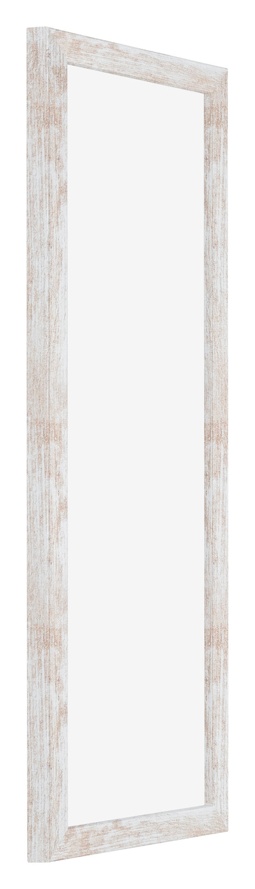 Catania MDF Bilderrahmen 33x98cm White Wash Vorne Schrag | Yourdecoration.at