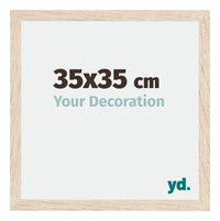 Catania MDF Bilderrahmen 35x35cm Eiche Messe | Yourdecoration.at